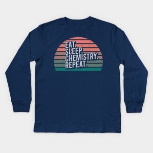 Vintage Retro Sunset Quote Lover Kids Long Sleeve T-Shirt